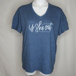 Gear For Sports IS SHE OUT Mount Rainier National Park Blue Tee Women's M Medium